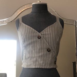 Stripped cropped tank